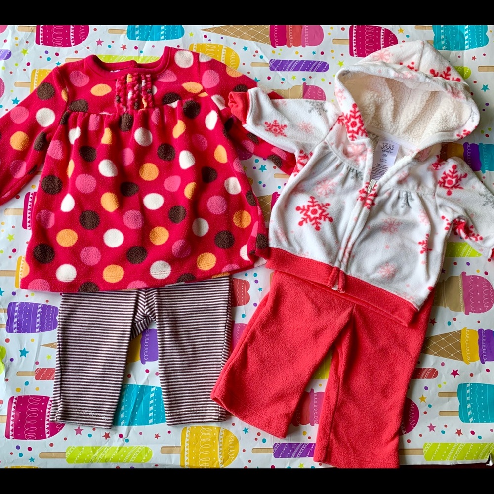 Girls 3 months old, two for one winter outfits